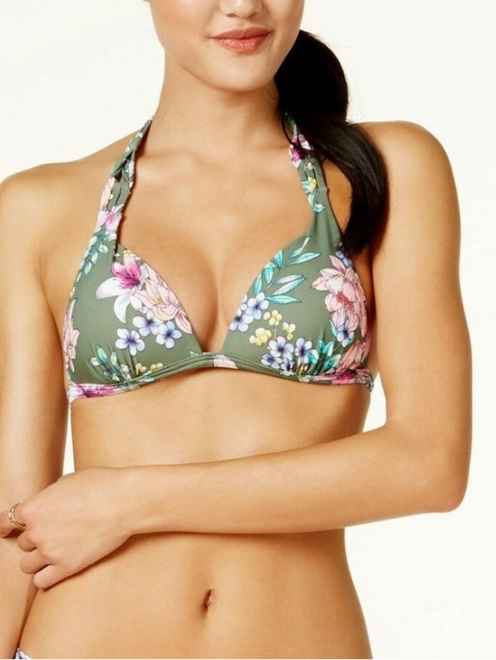 Hula Honey Halter Tie Bikini Top in XL, NWOT